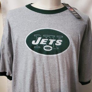 Reebok NY Jets Logo Grey T-Shirt Size XL